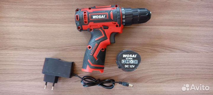 Шуруповерт аккумуляторный wosai
