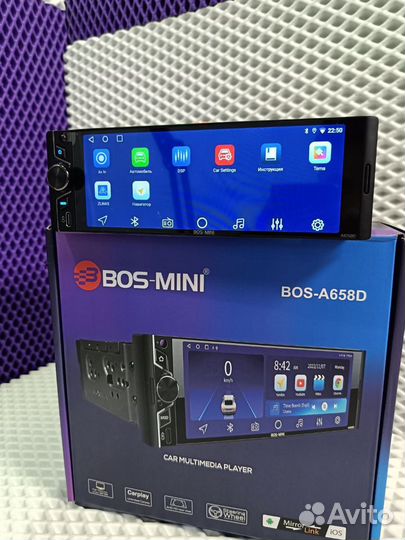 Магнитола android 1din bos mini a658d 2+32