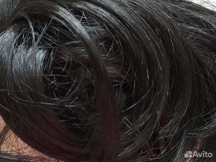 Волосы на заколках искусственные-шиньон