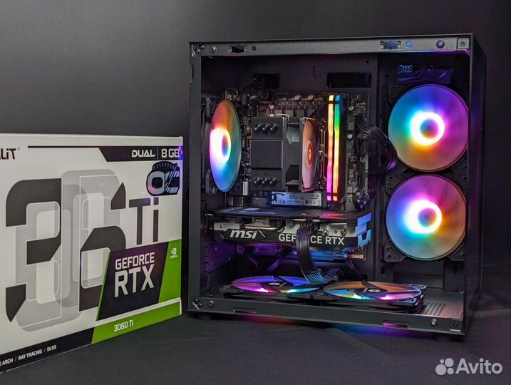 Игровой пк Ryzen 5600 / RTX 3060Ti /16g/1tb