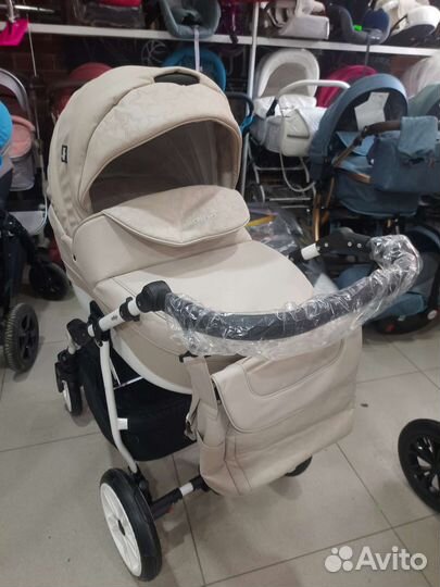 Коляска 2 в 1 Эко-кожа новая