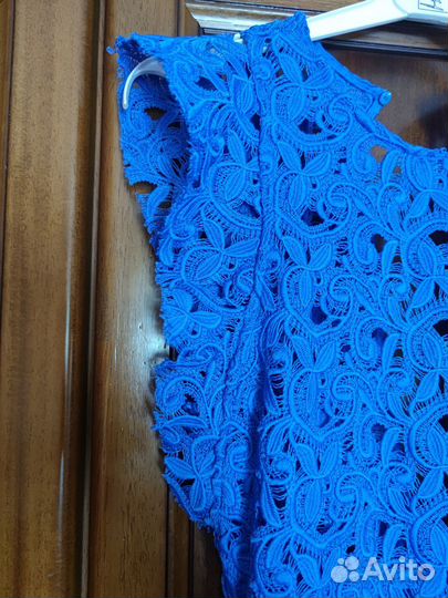 Zara (оригинал) платье миди кружево XS 40-42
