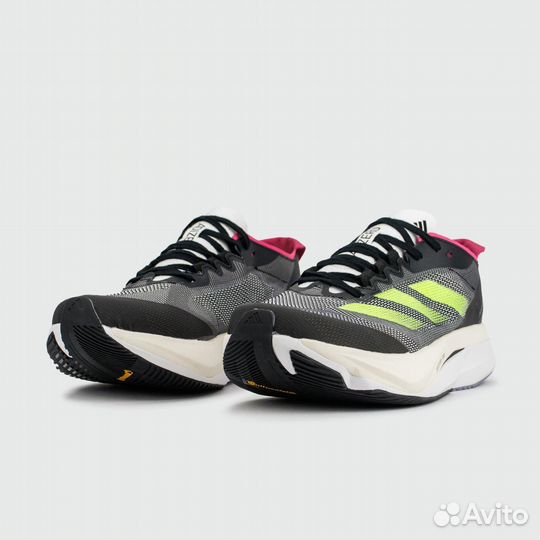 Кроссовки Adidas Adizero Boston 12 Black Green Red