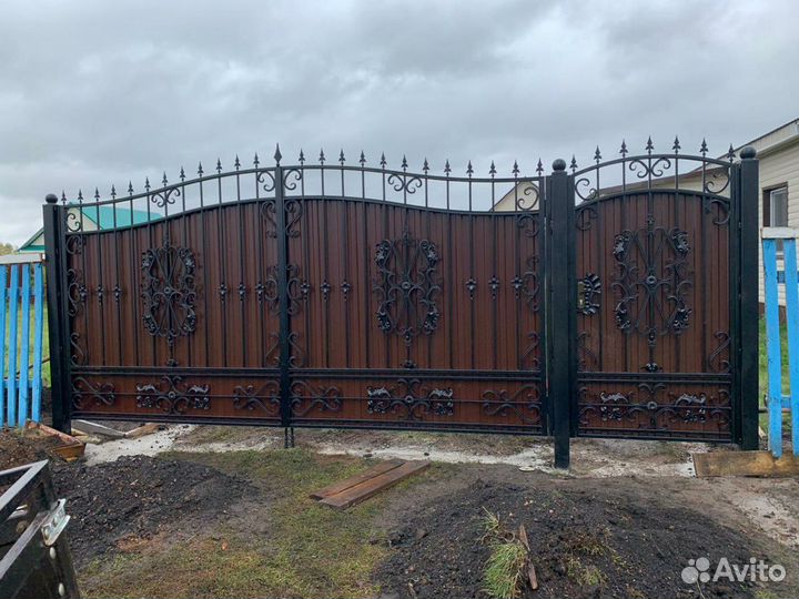 Ворота кованые