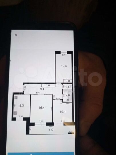 3-к. квартира, 55 м², 3/5 эт.