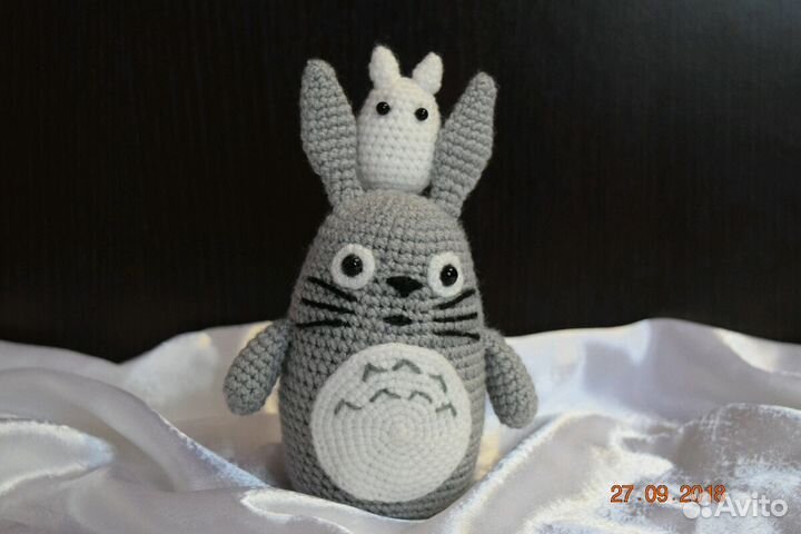 Тоторо лесной дух, вязаные игрушки, ручная работа