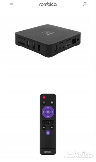 Смарт тв приставка медиаплеер Rombica C1 новая