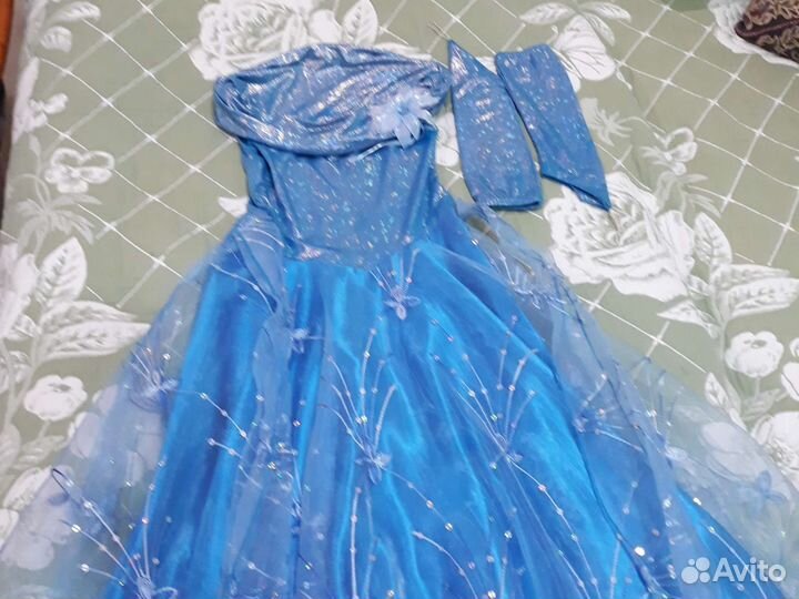 Нарядное платье для девочки 122 128 см.+ туфли