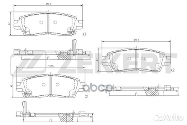 Колодки торм. диск. задн. Chevrolet Trailblazer