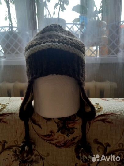 Шапка с ушками женская