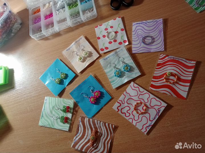 Серьги из бисера