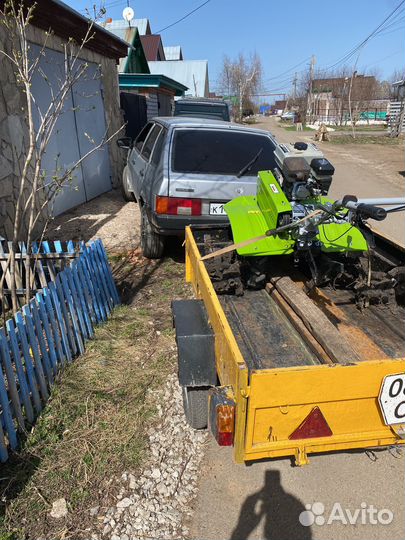 Вспашка земли мотоблоком