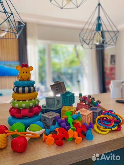 Пирамидка elc Кубики мягкие