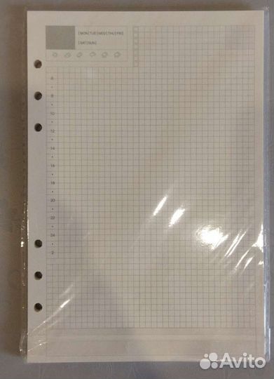 Ежедневник на кольцах, блоки бумаги