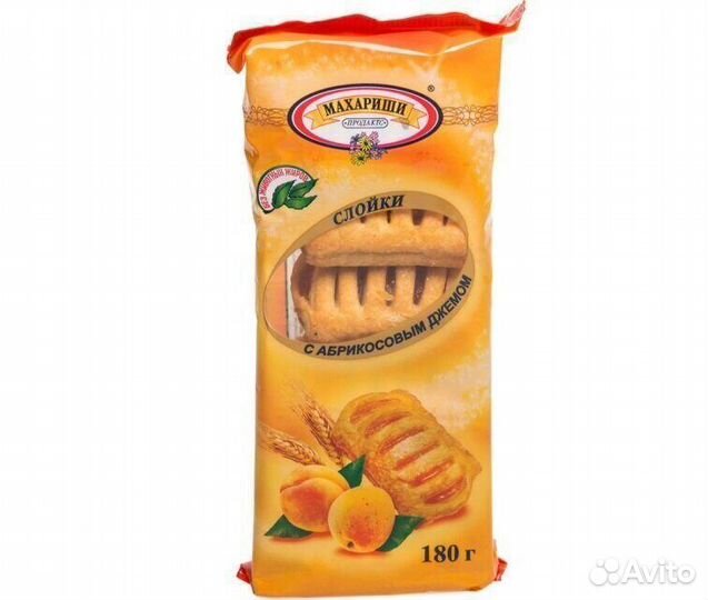 Слойки с Абрикосовым джемом 180г