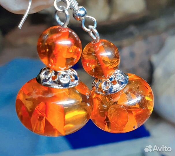 Украшения из янтаря серьги и кулоны