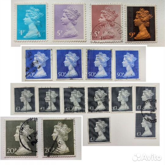 Марки Великобритания Елизавета II