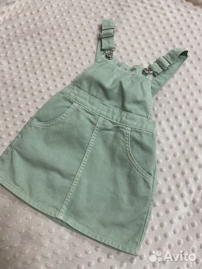 Джинсовый сарафан для девочки 98