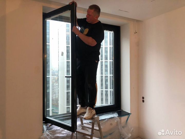 Покраска алюминиевых окон