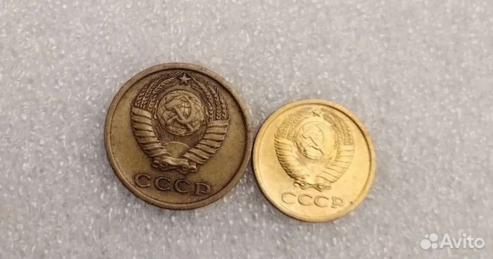 Подборка монет 1 копейка и 2 копейки 1964 год
