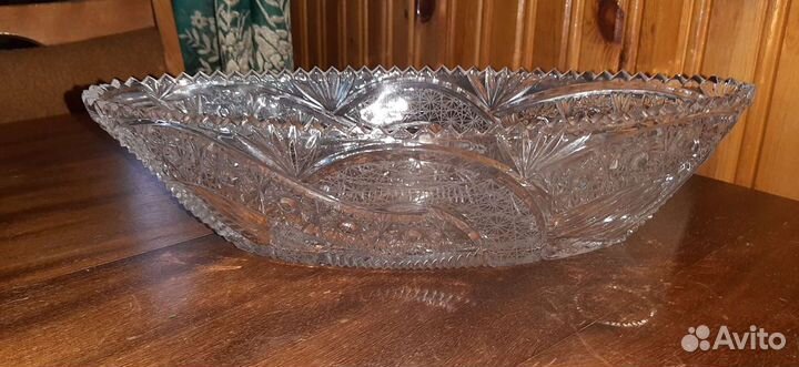 Ваза хрустальная Ладья СССР