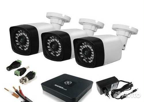 Готовый комплект видеонаблюдения из 3 камер