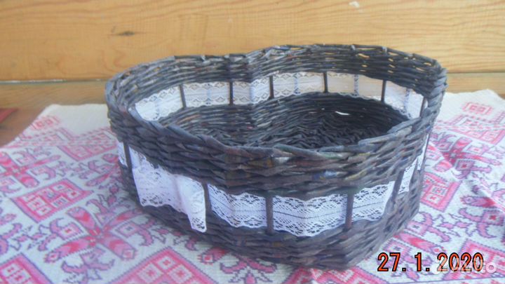 Плетеная корзинка 