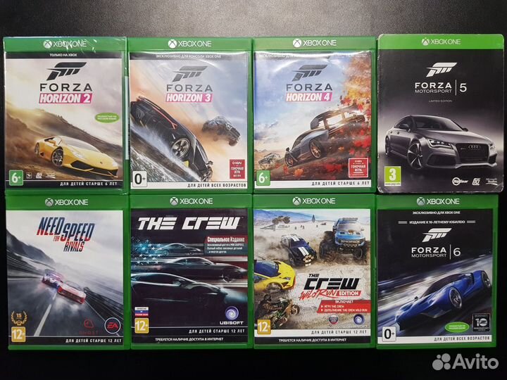 Серия Forza + Need for Speed + The Crew (XBox One)