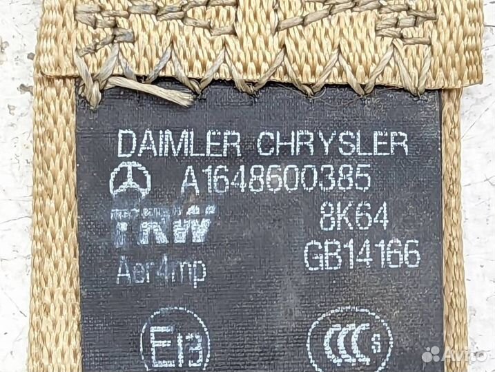 Ремень безопасности задний левый w164 ML-class