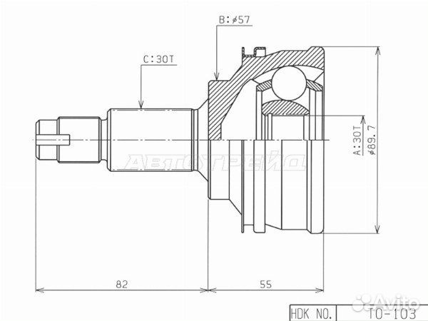 Шрус привода lexus IS250