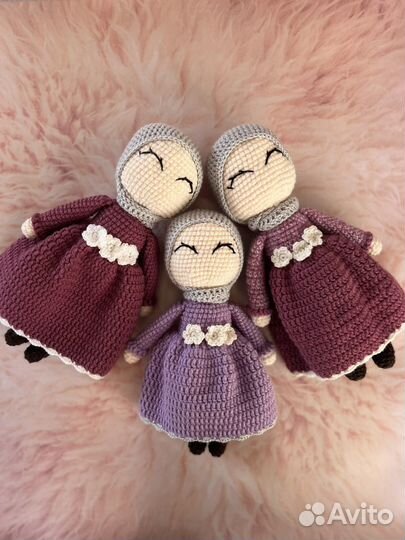 Куклы в хиджабе. Вязанная кукла