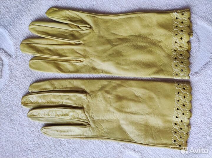 Перчатки кожаные