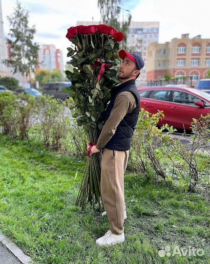 Высокие розы Букеты с доставкой