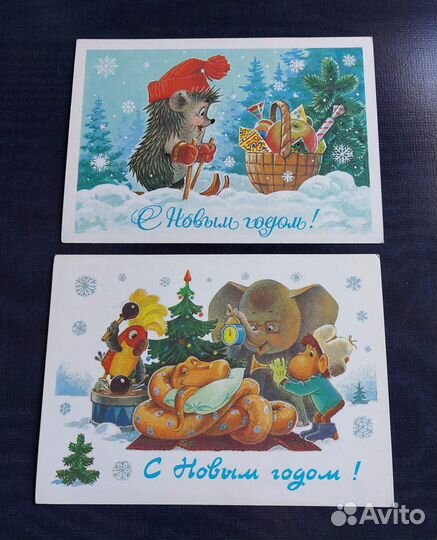 Открытки почтовые СССР. Зарубин 2 шт