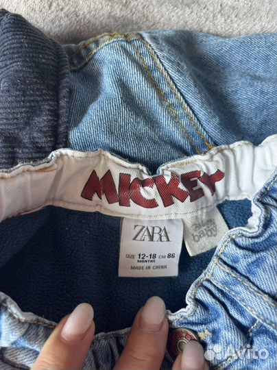 Джинсовый костюм zara детский