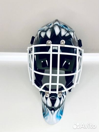 Шлем вратарский новый аэрография профессиональный