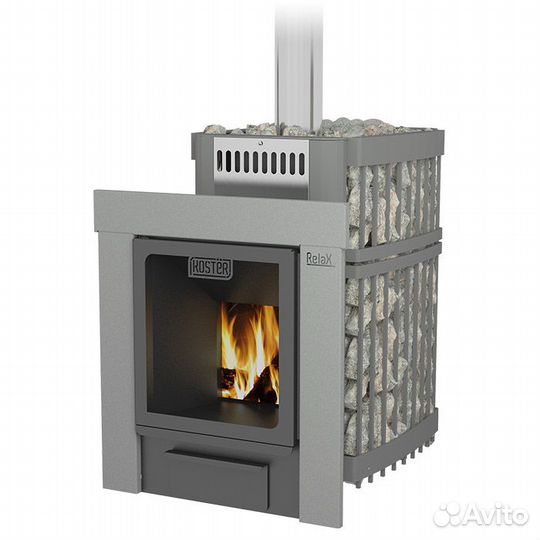Банная печь Костер Релакс 18 м3 с сеткой