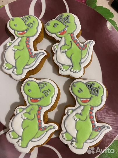 Пряники дино/ куличи пасхальные