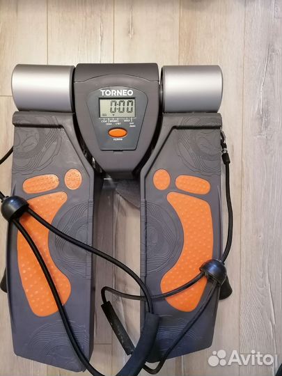 Тренажер степпер поворотный torneo c эспандером
