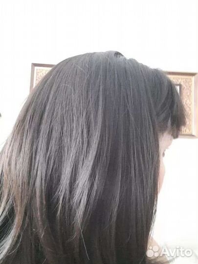 Парик новый, коричневое каре средней длины