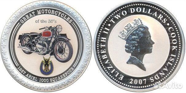 Монета 2 доллара 