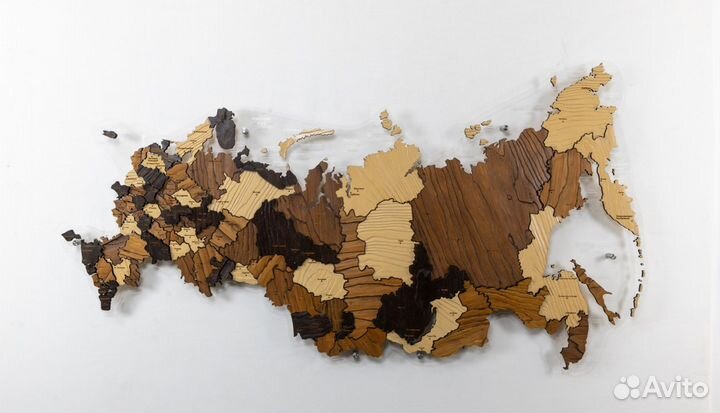Деревянные карты мира