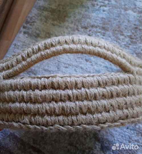 Корзина - поднос из джута