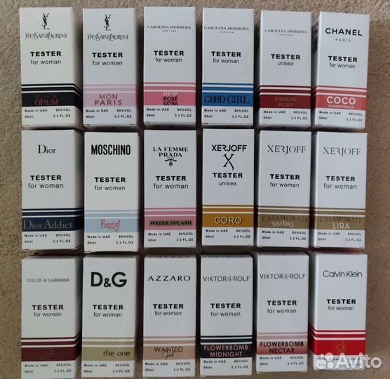 Тестеры женских духов