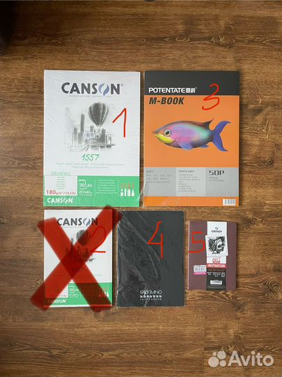 Бумага для рисования графики Fabriano Canson