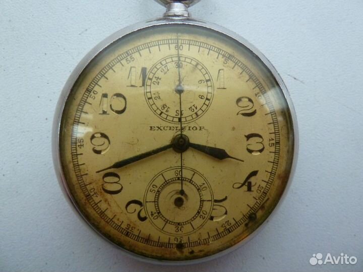 Часы старинные хронограф excelsior park Швейцария