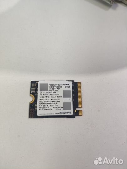 SSD диски 256-512 гб 2230 30 мм NVMe PCIe Gen3 x4