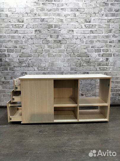 Тумба с полками и ящиками
