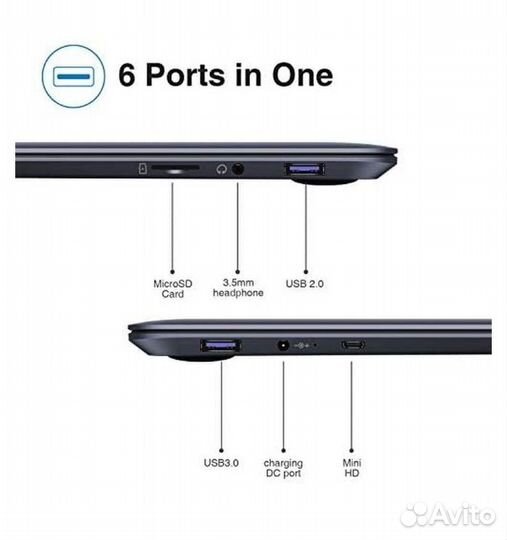 Новый ноутбук chuwi 8/256GB SSD Herobook Pro 2022