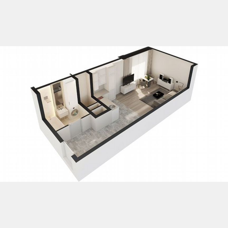 Апартаменты-студия, 33,7 м², 25/30 эт.